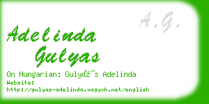 adelinda gulyas business card
